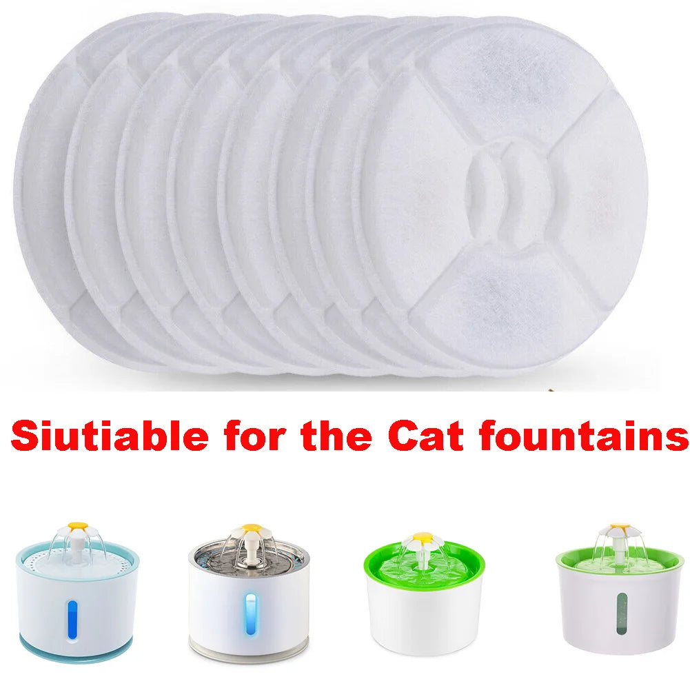 12PCS Resin Carbon Cat Drinking Fountain Replacement Filter Pet Water Fountain Filters for Cat Water Fountain