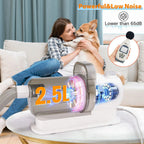 6-in-1 Dog Grooming Vacuum Kit Strong Pet Hair Removal Professional Clippers 6 Guide Combs Pet Grooming Tools for Dogs Cats