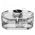 OEM 3L Automatic Pet Water Fountain Stainless Steel Cat Water Fountain USB 5000mah Transparent Drinker Feeder Water Dispenser