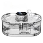 OEM 3L Automatic Pet Water Fountain Stainless Steel Cat Water Fountain USB 5000mah Transparent Drinker Feeder Water Dispenser