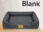 Wholesale Linen Square Pet Beds Heating Mat with Removable Cover Autumn/Winter Heated Dog Beds Cat Cave Dog Sofa