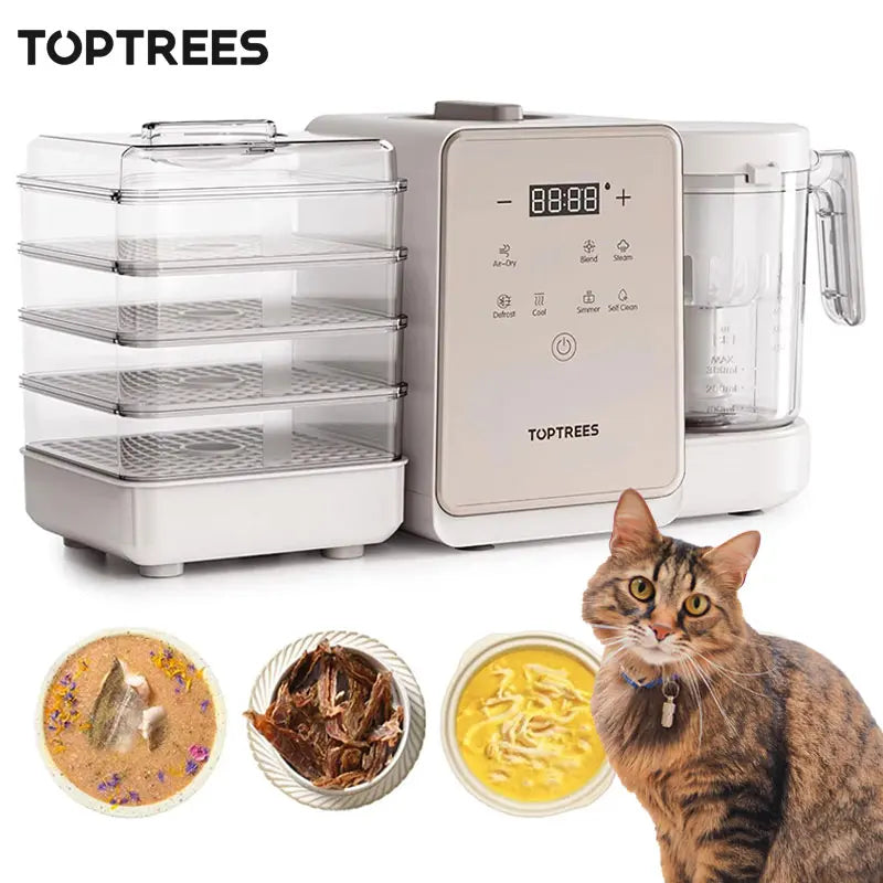 EU Plug Pet Treats Maker 10 Types of Homemade Fresh Treats & Foods for Dogs Cats & Small Pet Feeder DIY Pet Cooking Feeder