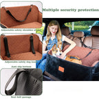 Custom Detachable Dog Car Seat Memory Foam Dog Booster Seat Travel with Storage OEM ODM Bag Dog Beds for Medium Large Dogs