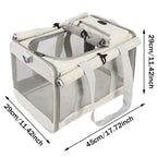 Pet Carrying Backpack Transport Kennel Portable Shoulder Strap Tote Breathable Mesh Large Capacity Zipper Fashion Cat Dog Puppy