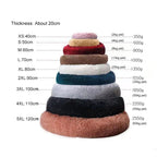 Round Cat Beds House Soft Long Plush Pet Bed for Dog Bed Basket Pet Product Cushion Cat Mat Animal Sleeping Sofa