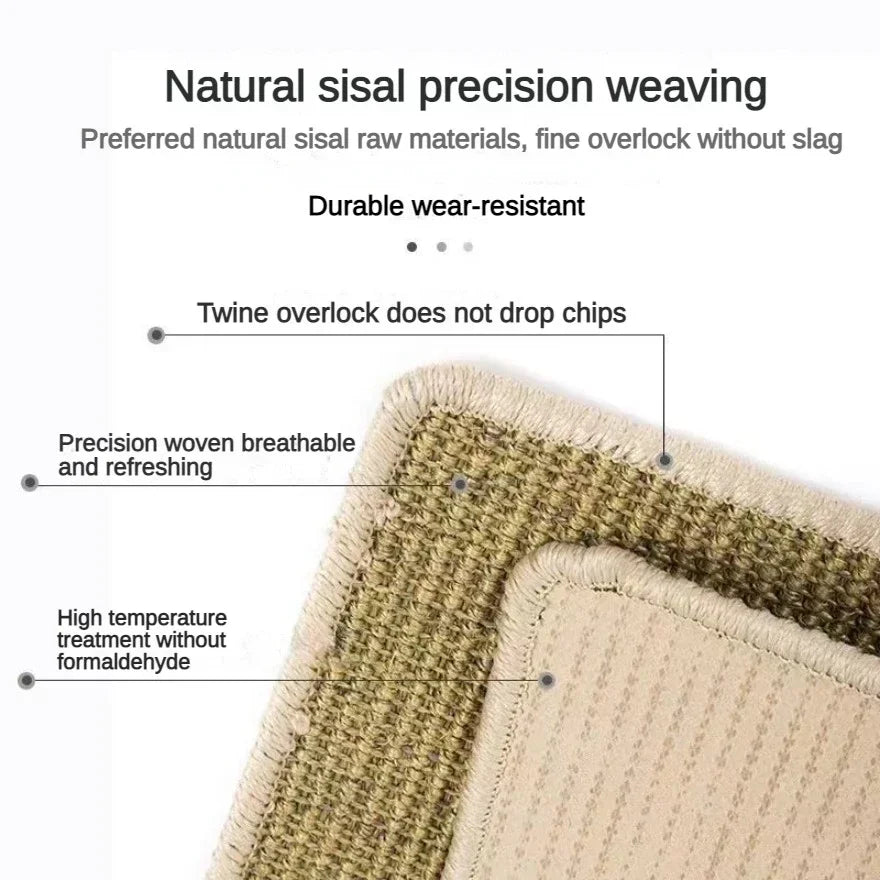 Cat Scratcher Sisal Mat Board for Sharpen Nails Scraper Cats Tree Cat Scratching Post Sofa Mats Furniture Protector