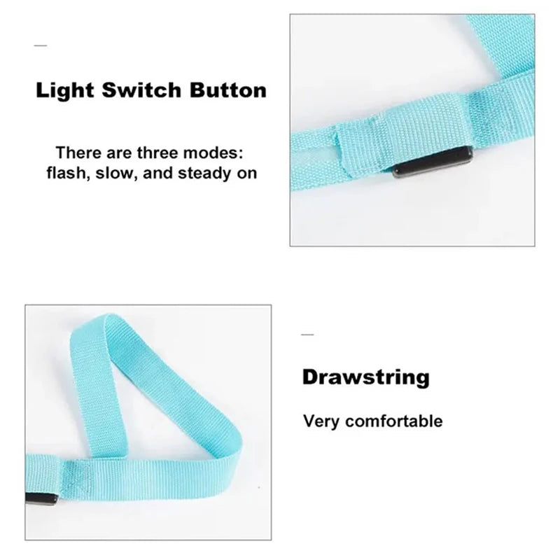 LED Dog Leash Light up Dog Leash USB Rechargeable Solid Nylon Webbing Glow Safety Standard Pet Leash for Dog Products