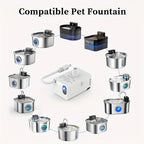 Replacement Pump for Pet Water Fountains Ultra-Quiet Water Pump for 2.2L & 3.2L Cat Water Fountain Suitable for Cats Dogs