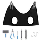 Cat Grooming Stainless Steel Nail Cutting Anti-Scratch Bite Fixed Bath Trimming Restraint Bag & Hammock Hanging Pet Supplies Set