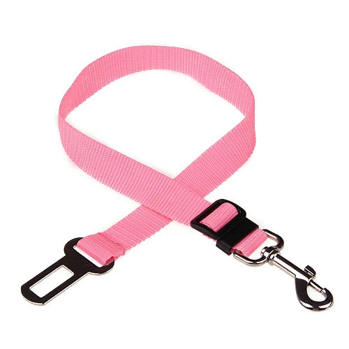 Adjustable Pet Car Seat Belt Nylon Lead Dog Leash Backseat Safety Belt OEM Custom Designer Dog Harness Collar Pet Accessories
