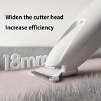 Pet Grooming Clippers Stainless Steel LED Assisted Lighting Safe Low Noise USB Rechargeable Battery Pet Beauty Electric Trimmer