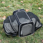 Soft Cat Handbag Pet Carries Bags 2 Sided Expandable Carrier Breathable Net Pet Outdoor Travel Shoulder Bags Cat Products