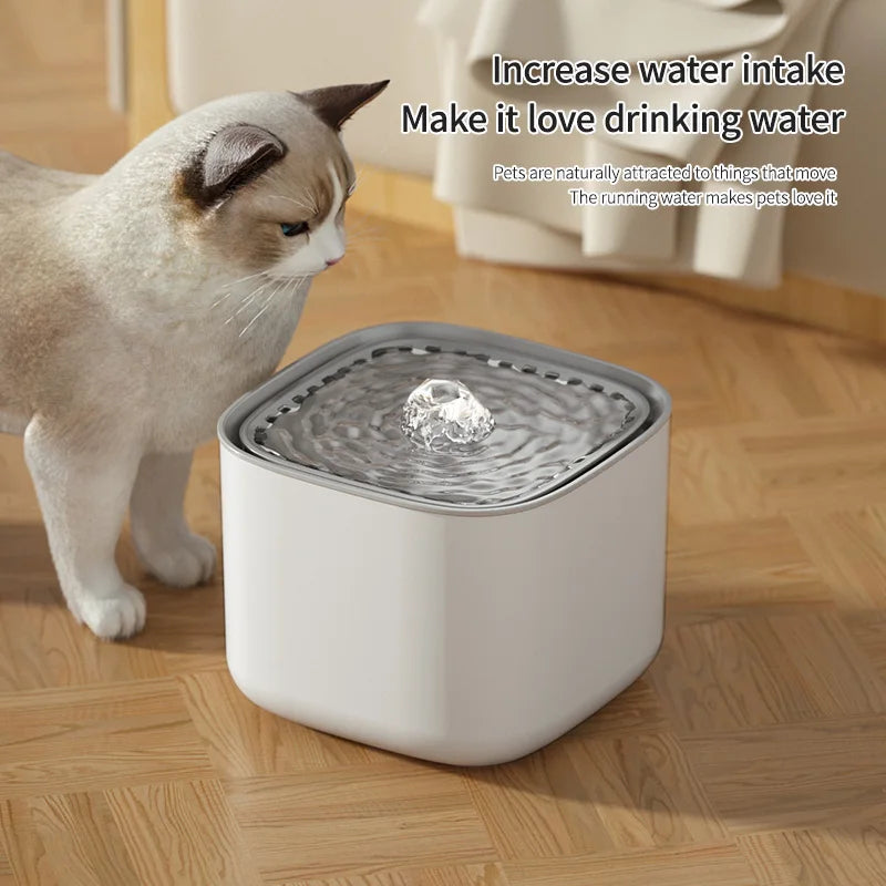 3L Large Capacity Pet Dog Cat Water Fountain with Circulating Filter Automatic Pet Water Dispenser with USB Port for Pets