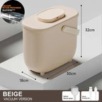 10L Intelligent Vacuum Pet Food Storage Bucket With Large Capacity Rechargeable Fresh-Keeping Sealed Container for Cat and Dog