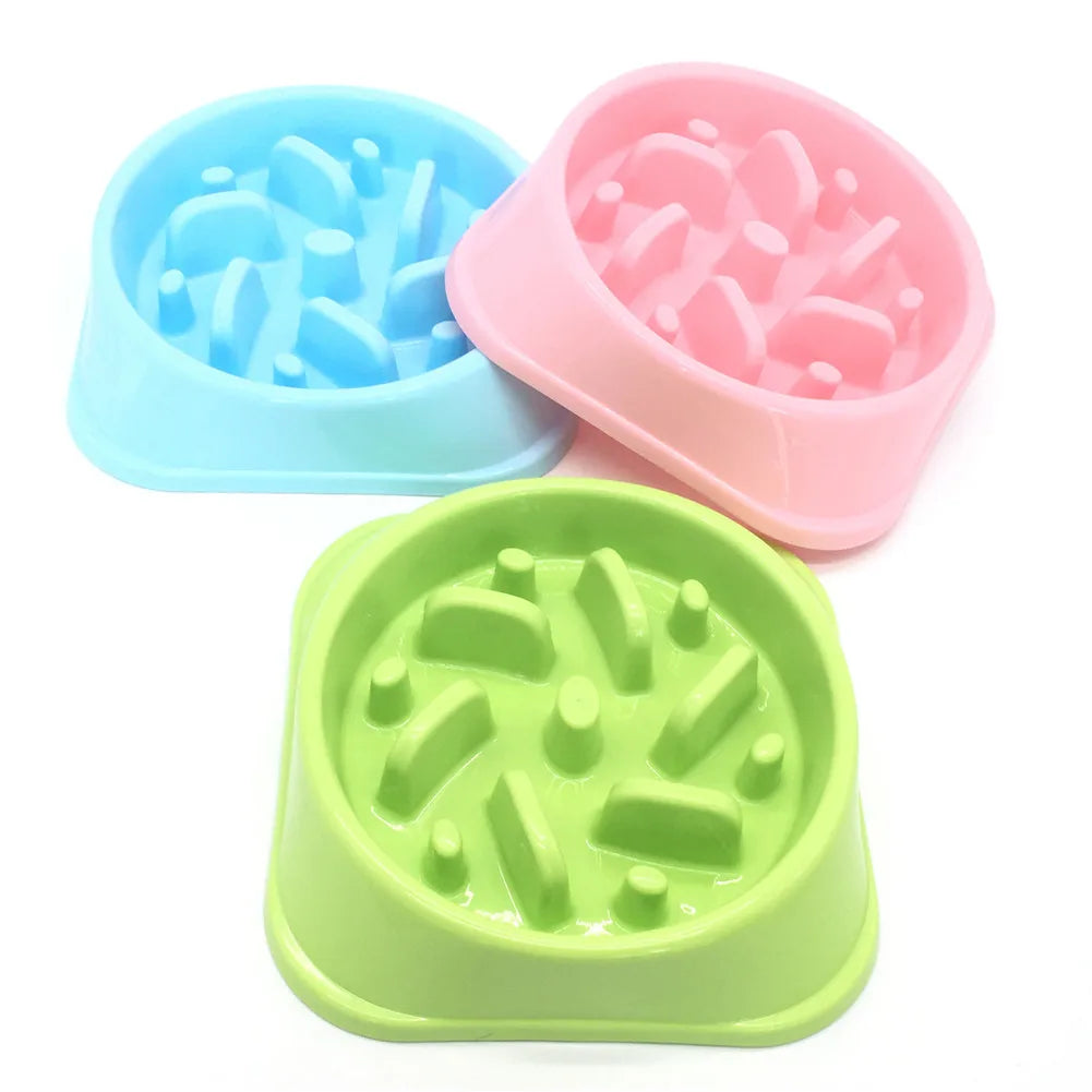 Pet Slow Feeder Dog Bowl Pet Feeding Bowls Cat Dog Slow Down Feeders Bowls for Pets Cats Food Dish Dog Supplies