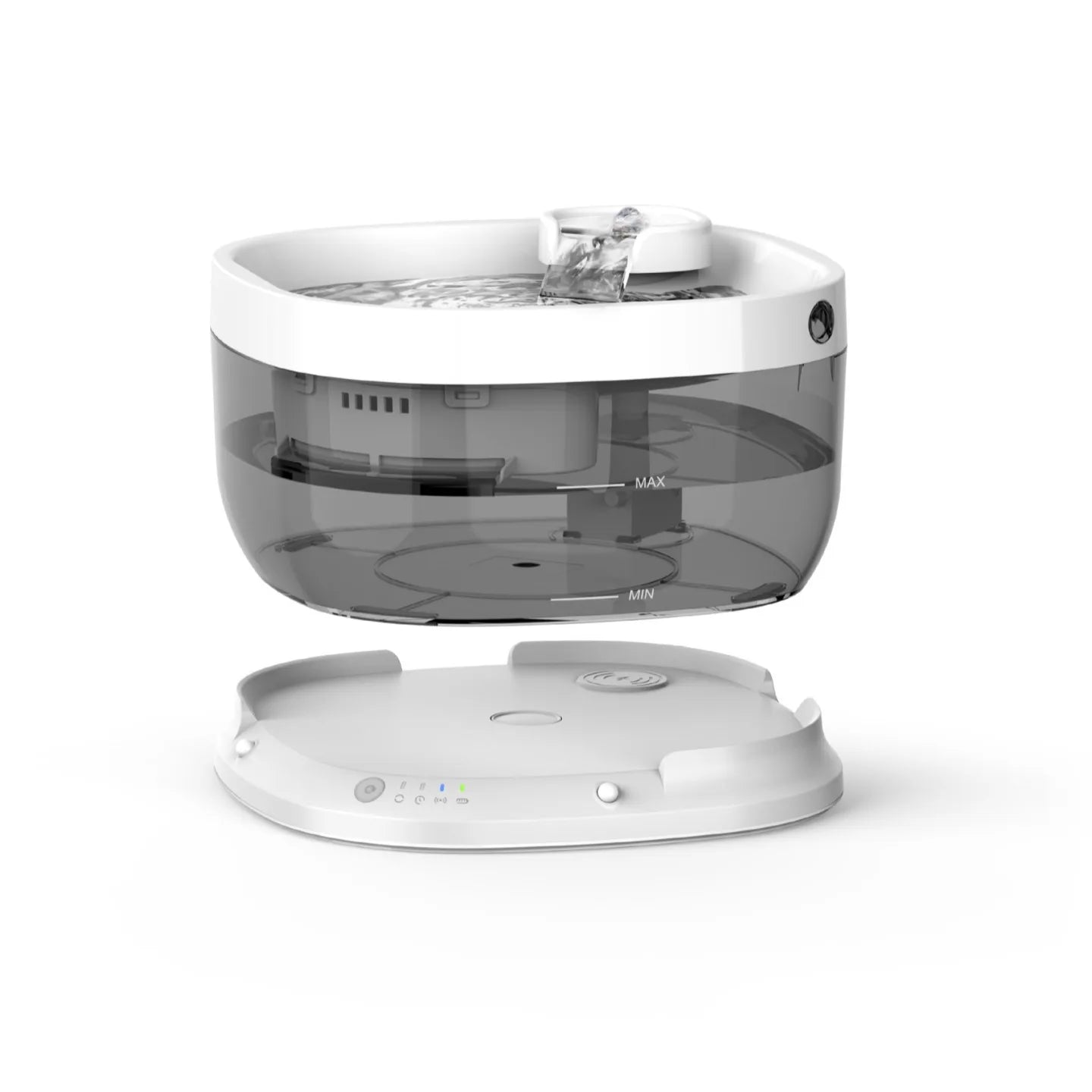 Wireless Sensing Cat Water Fountain Pet Water Dispenser Dog Pet Feeder 7l Large Capacity Water Electricity Separation