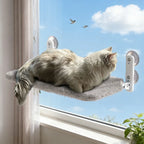 Wholesale Plastic Folding Cat Hammock with Plush Mesh Window Wall Bed Dual Suction Cup Cat Window Perch