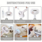 2-in-1 Misting Pet Hair Comb Gentle Water Spray Brush with Release Button for Easy Shedding and Grooming Brush