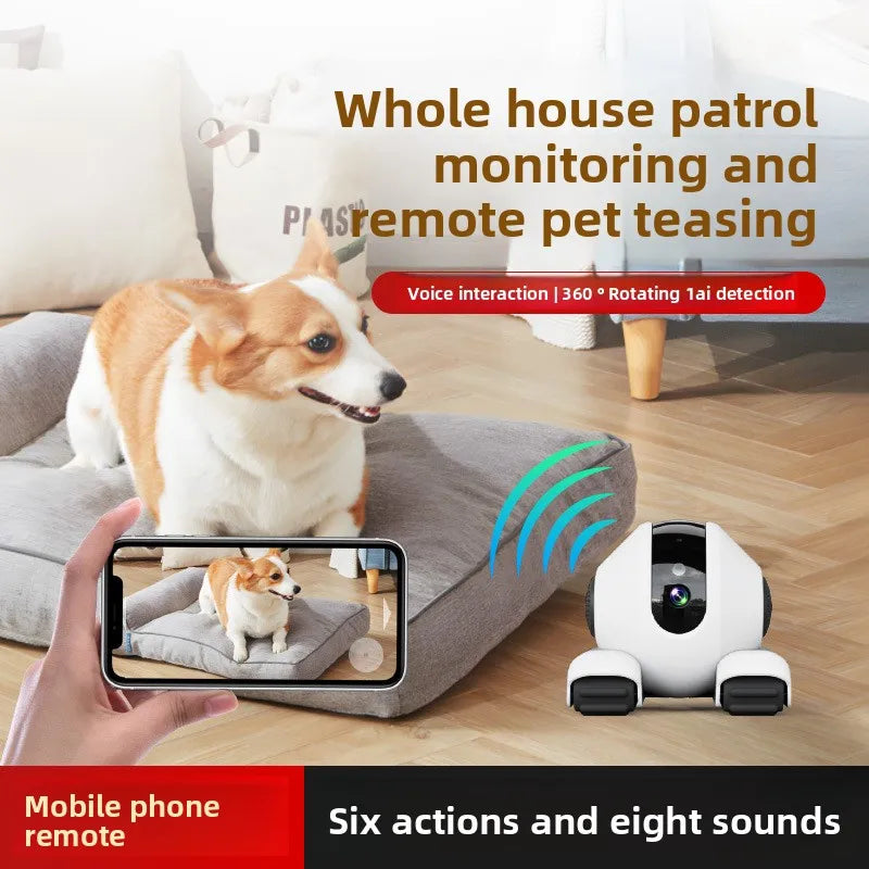 360° HD Indoor  Eco-Friendly Classic Style Pet Tracking Camera Real-Time Movement Video Playback Automatic Cruise