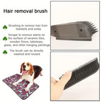 Portable Flexible Plastic Pet Grooming Mitt Roller Dog Hair Remover Brush for Carpets Car Interiors Easy Portable Lint Cleaner