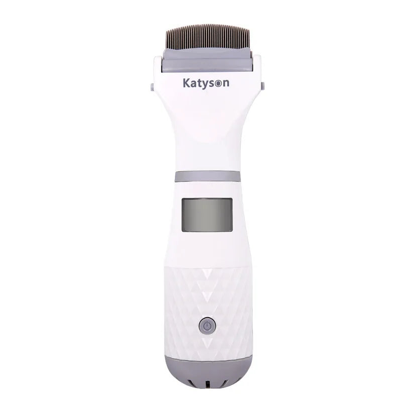 Electric Pet Flea Lice Cleaner Comb Dog Flea Vacuum Comb Pet Self Cleaning Slicker Brush Custom LOGO Dog Cleaning Dog Brush