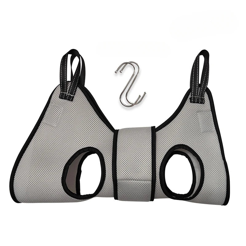 Portable Dog Grooming Cat Hammock Harness with Nail Clippers/Trimmer and Nail File Essential Grooming Tools