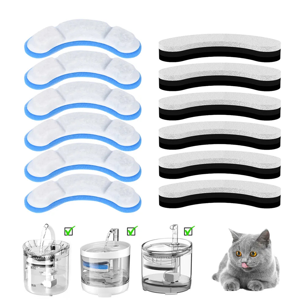 Cat Water Fountain Replacement Filter Elements Activated for Cats Pet Manufacturer Drinking Bowl Auto Feeder Filter Cat Products