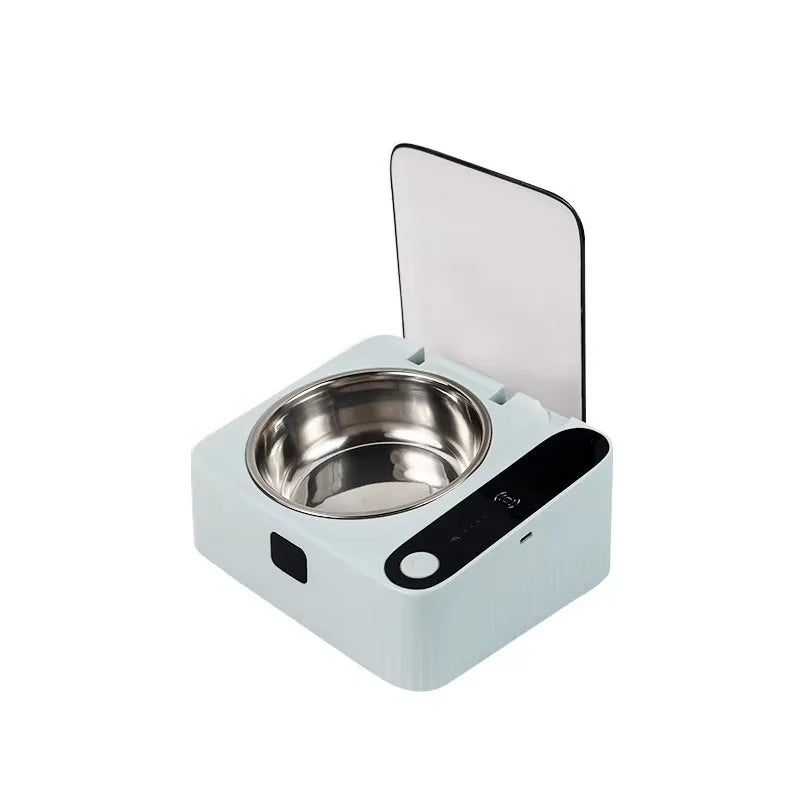 OEM ODM Wholesale Smart Automatic Cat Dog Bowl Sensor Activated Lid 304 Stainless Steel Elevated 350ml Waterproof Feeding Bowl