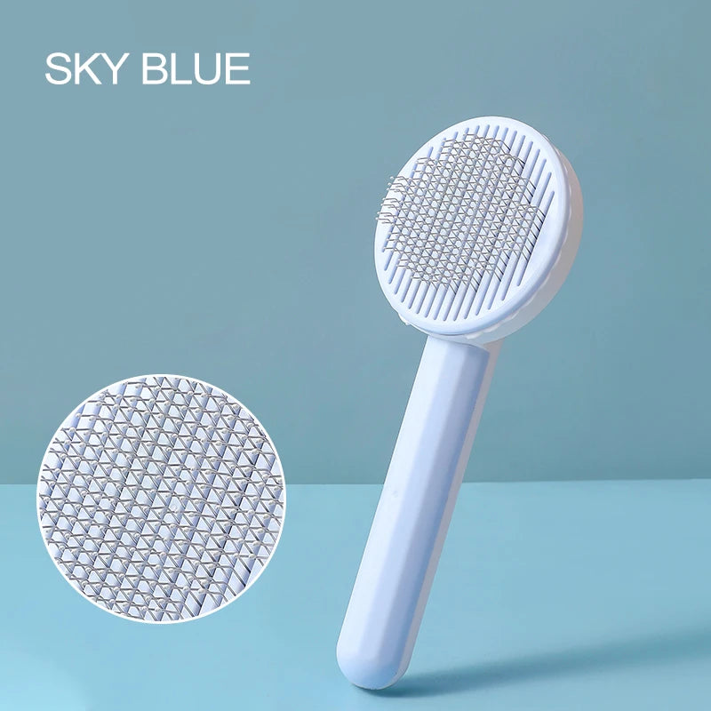 Pet Cat Brush Dog Comb Self Cleaning Slicker Brush for Cat Dog Hair Removes Tangled Pet Hair Massages Comb Cats Accessories