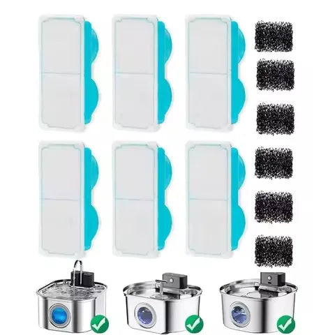 Wholesale Cat Water Fountain Replacement Filter Elements Activated for Cats Drinking Bowl Auto Feeder Filter Pet Manufacturer