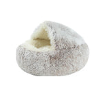 40CM Warm Cat Bed Mat Long Plush House Sofa Soft Sleeping Pet Basket for Dogs Bed Cats Nest Pet Bed Cushion Support Dropshipping