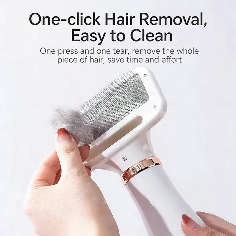 Portable Pet Hair Dryer Comb Dog Brush Durable Safe Gentle Hand Dryers with Protection for Cats Dog Blower Cat Hair Remover