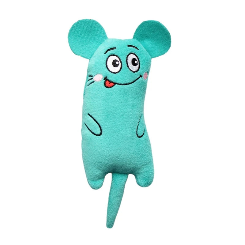 Teeth Grinding Catnip Cat Toys Funny Interactive Plush Toy Interactive Bite Resistant Cat Chew Toy Cat Kitten Entertaining