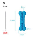 Dog Chew Toy Toothbrush Rubber Puppy Dog Molar Tooth Stick Pet Toys Teeth Cleaning Nontoxic Natural Dental Care for S/M Size Dog