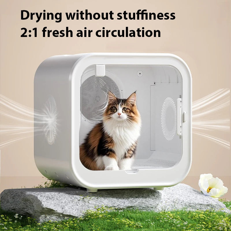 70L Large Capacity Pet Grooming Hair Dryer Box Ultra Quiet Pet Dryer Box Low Noise Cat Dog Dryer Machine for Home Use
