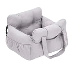 OEM Cozy Pet Adjustable Soft Warm Kennel Bed Portable Washable Dog Car Seat with Easy Installation Solid Pattern Travel Carrier