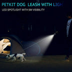 PETKIT Dog Leash Retractable Traction Rope Seat Belt Puppy Dog Collar Outdoor Pet Products with LED Light for Small Medium Dogs