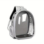 Large Capacity Cat Backpack Transparent Pet Carrier with Breathable Design Portable Double Shoulder Bag for Cats with Zip