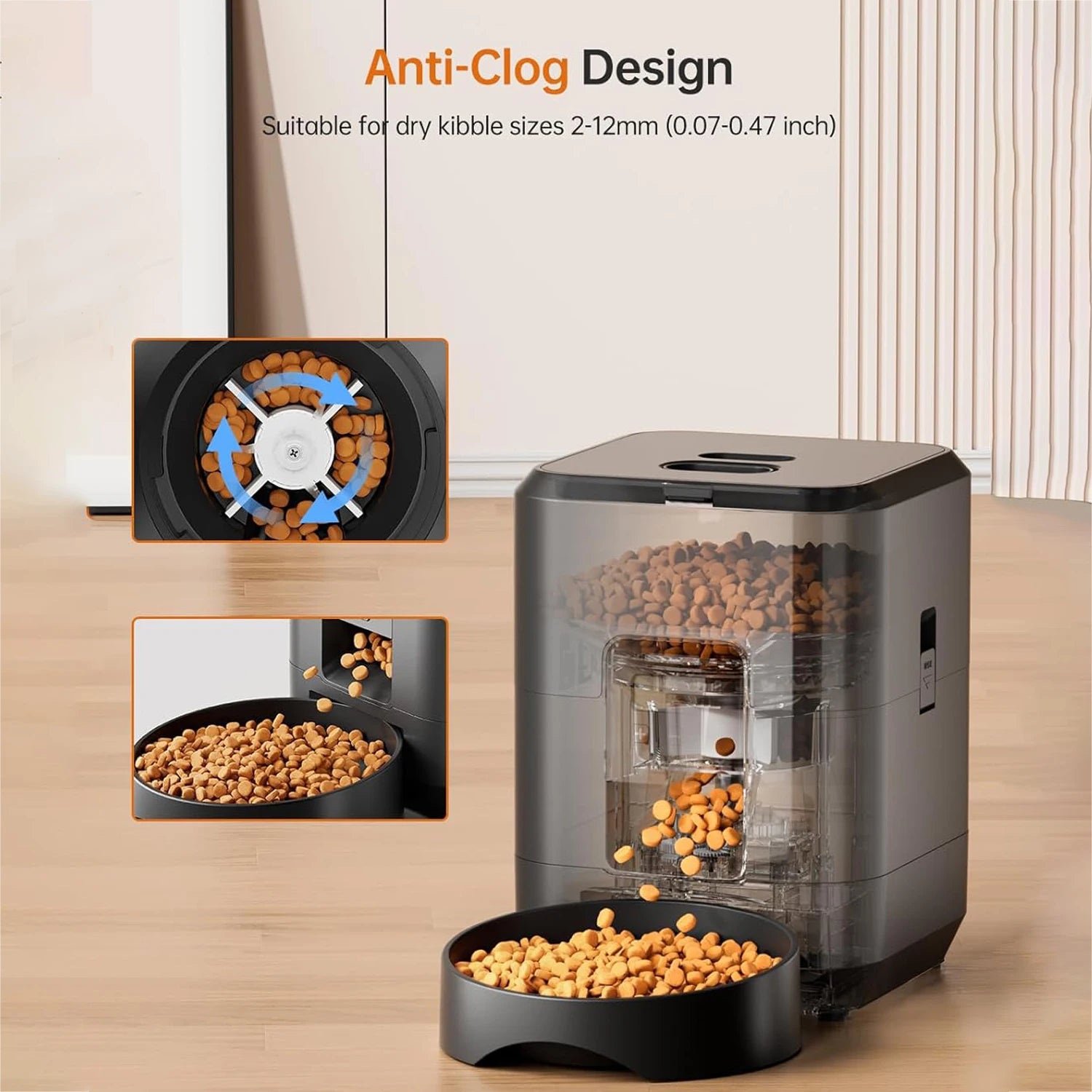 2L/67.63oz Smart Pet Feeder Automatic Dog Feeder Dog Slow Food Timed Automatic Cat Food Dispenser Auto Cat Feeder Dog Bowls