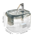 Custom 1.5L Smart Pet Water Dispenser for Dogs and Cats USB Powered Quiet Automatic Cat Water Fountain with Faucet Spout