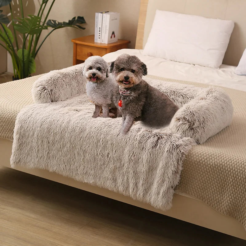 Detachable Pet Sofa Protector Washable Large Dog Bed Calming Bed for Large Dogs Pad Blanket Winter Warm Cat Bed Mat Couches