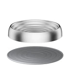 304 Stainless Steel Pet Bowls for Small Medium Dogs Rounded Wave Texture Cat and Dog Food & Water Bowl ODM Cat Bowls