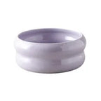 High Capacity White Ceramic Cat Bowl Large Wide Mouth Monolayer for Protection Cervical Vertebrae for Cat Food Rice Other Meals