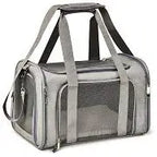Eco-Friendly Oxford Solid Pattern Zipper Closure Airline Approved Small Dog Carrier Soft Sided Collapsible Puppy Dog Travel Bag