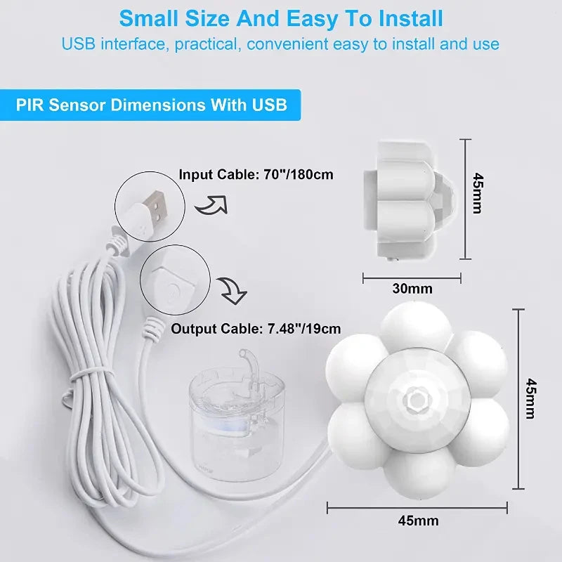 Smart Cat Water Fountain Motion Sensor Switch for Pet Fountain Automatic Sensor Auto Power-off Sensor Cat Products