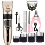 Electronic Pet Grooming Kit Dog Cat Clipper Dog Hair Trimmer Grooming Haircut Rechargeable Professional Dog Electric Shaver