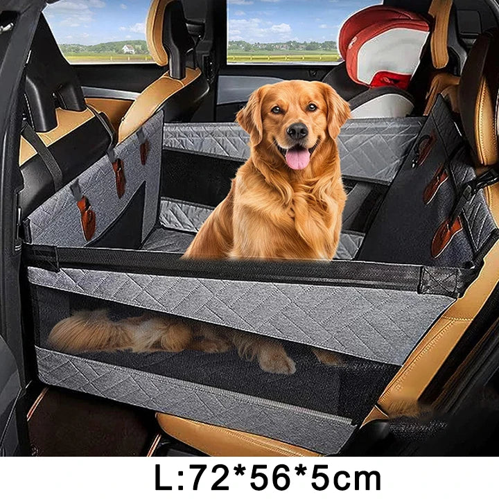 Extended Dog Car Seat Cover for Pet Car Seat Cover Oxford Cat Seat Back Pet Hammock Car Back for Small Medium Large Dogs