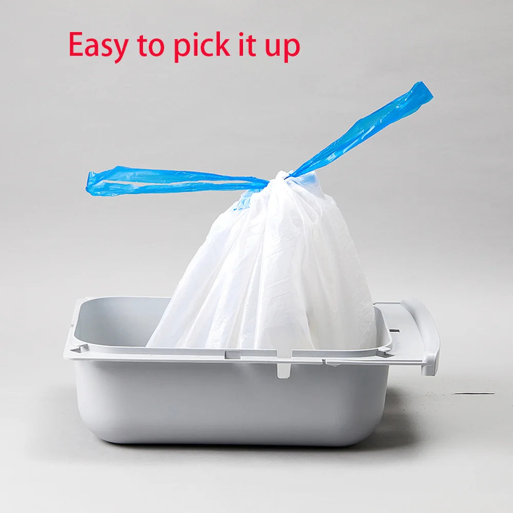 Pet Poop Bags for PETKIT Automatic Self Cleaning Cat Litter Box Litter Bags with Handle Dirty for Cats Toilet Pet Garbage Bags