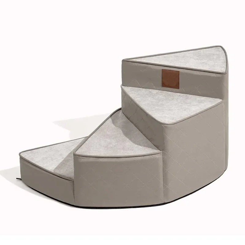 Custom Luxury Modern Foldable Waterproof Cotton Removable Spiral Pet Stairs Step Ease Anti-scratch Cover Dog Stairs