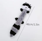 Durable Plush Dog Squeaky Toys Cute Cartoon Animals Chew Toys with Crinkle Sound for Small Puppies